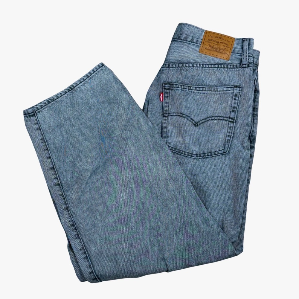 Levi's Baggy Dad Wide Leg Jeans Women Size 29 Grey Modern Casual Trendy